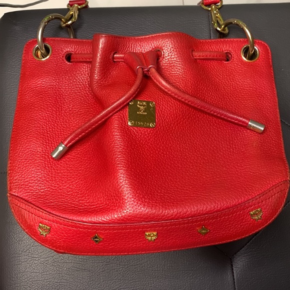 MCM Bags Mcm Red Crossbody Bag Poshmark